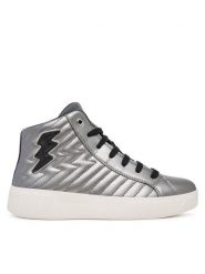 Geox Sneakersy J Mikiroshi J56DVE 000NF C1009 D Srebrny. Szare buty sportowe dziewczęce Geox, ze skóry, bez zapięcia. Za 169.99 zł.