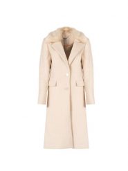 Guess Płaszcz | W2BL53 WEWY0 | Kobieta | Beżowy. Brązowe płaszcze damskie Guess, xl, z aplikacjami, z poliesteru, bez kaptura. W wyprzedaży za 589.00 zł.