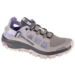 Buty Salomon Techamphibian 5 L47799100 szare. Szare obuwie trekkingowe damskie bez zapięcia. Za 618.29 zł.