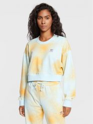Adidas Bluza Allover Print HL6600 Kolorowy Relaxed Fit. Bluzy damskie Adidas, bez wzorów, z bawełny, bez kaptura. Za 299.99 zł.