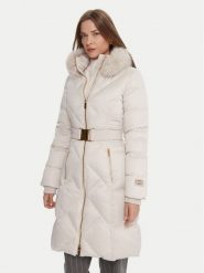 Marciano Guess Płaszcz zimowy 5BGL38 7374A Beżowy Regular Fit. Brązowe płaszcze damskie Marciano Guess, na zimę, z aplikacjami, z syntetyku, bez kaptura. Za 1,479.00 zł.