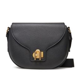 Torebka Furla. Czarne listonoszki damskie Furla, bez wzorów, bez dodatków. Za 1,269.00 zł.