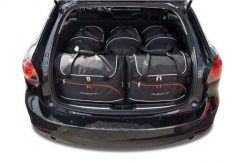 Torby Do Bagażnika Mazda 6 Kombi 2012-2024 5Szt Kjust. Czarne torby podróżne KJUST, bez wzorów, z kauczuku. Za 1,540.00 zł.