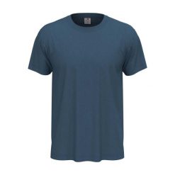 Klasyczna Koszulka Unisex Dla Dorosłych. Niebieskie bluzki damskie Stedman, bez wzorów, klasyczne, bez kołnierzyka, bez ramiączek. Za 38.99 zł.
