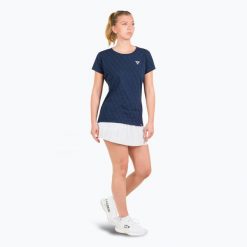 Koszulka damska Tecnifibre Graphic Tee. Niebieskie bluzki damskie TECNIFIBRE, bez wzorów, sportowe, bez kołnierzyka, bez ramiączek. Za 129.99 zł.