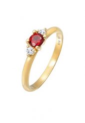Elli PREMIUM Damski pierścioenke klasyczny z garnet i topaz w pozłacanym srebrze 925 Sterling Silver Pierścionki 1 ct. Szare pierścionki damskie Elli PREMIUM, z granatem, pozłacane. Za 223.99 zł.