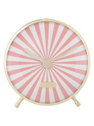 Karlsson Zegar stołowy "Candy Swirl" w kolorze jasnoróżowo-kremowym - Ø 12,5 cm rozmiar: onesize. Brązowe, analogowe zegarki damskie Karlsson. Za 43.99 zł.