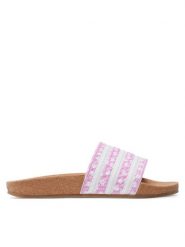 Adidas Klapki adilette W GX9483 Różowy. Czerwone klapki damskie Adidas, bez wzorów, z tworzywa sztucznego, bez obcasa, bez zapięcia. Za 159.99 zł.