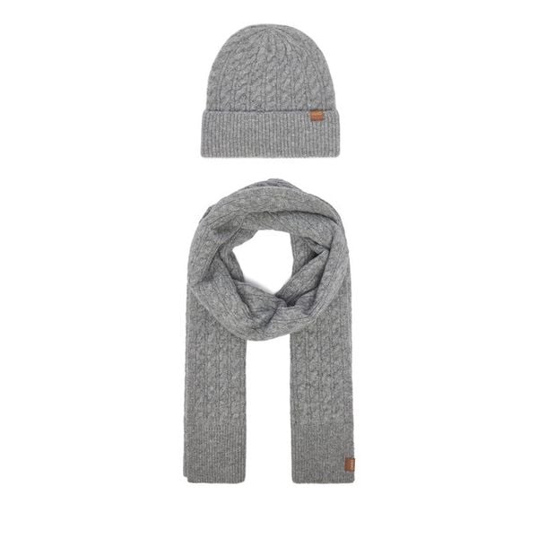 Zestaw szalik i czapka Liu Jo. Szare czapki damskie Liu Jo, bez wzorów. Za 339.99 zł.
