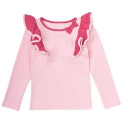 Garnamama Koszulka Dziewczęca 110 Różowy. Czerwone koszulki i t-shirty dziewczęce Garnamama, z bawełny, z kokardą. Za 42.00 zł.