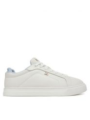 Tommy Hilfiger Sneakersy Sporty Sneaker FW0FW08899 Biały. Białe obuwie sportowe damskie Tommy Hilfiger, ze skóry, bez zapięcia. Za 259.99 zł.