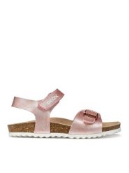 Geox Sandały J Adriel Girl J028MC 000BJ C8011 S Różowy. Czerwone sandały dziewczęce Geox, ze skóry, bez obcasa, bez zapięcia. Za 209.99 zł.