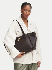 MICHAEL Michael Kors Torebka Hamilton 30F6GNXT7L Brązowy ciemny. Brązowe torebki klasyczne damskie MICHAEL Michael Kors, ze skóry, bez dodatków. Za 1,649.00 zł.