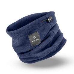 Komin zimowy polarowy PROS model 720. Niebieskie kominy damskie PROS, na zimę, bez wzorów, z polaru. Za 35.99 zł.