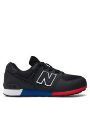 New Balance Sneakersy GC574MSB Czarny. Czarne obuwie sportowe damskie New Balance, ze skóry, bez zapięcia. Za 209.99 zł.