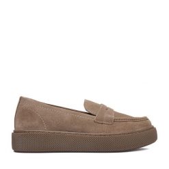 Półbuty Lasocki. Brązowe półbuty damskie Lasocki, bez wzorów, bez obcasa, na płaskiej podeszwie, bez zapięcia. Za 229.99 zł.