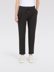 MAC Spodnie chino "Easy Chic" w kolorze czarnym rozmiar: 38. Czarne spodnie materiałowe damskie MAC, bez wzorów. Za 237.73 zł.