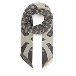 Chusta Guess. Czarne chusty damskie Guess, z aplikacjami. Za 239.99 zł.