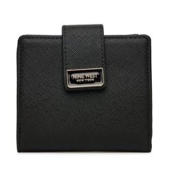 Portfel Nine West. Czarne portfele damskie Nine West, bez wzorów. Za 69.99 zł.