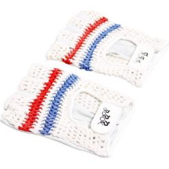 Rękawiczki wyścigowe XL szydełkowane. Białe rękawiczki damskie BWELL, bez wzorów. Za 81.80 zł.