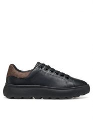 Geox Sneakersy D Spherica Ec4.1 D45TCD 08504 C9229 Czarny. Czarne obuwie sportowe damskie Geox, ze skóry, bez zapięcia. Za 379.99 zł.