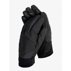 Rękawiczki Black Diamond Midweight Softshell Gloves. Czarne rękawiczki damskie Black Diamond, bez wzorów, z softshellu. Za 131.99 zł.