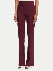 Rinascimento Spodnie materiałowe CFC0130140003 Bordowy Flare Fit. Czerwone spodnie materiałowe damskie Rinascimento, bez wzorów, z materiału. Za 464.99 zł.