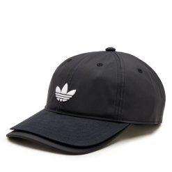 Czapka z daszkiem adidas. Czarne czapki z daszkiem damskie Adidas, bez wzorów. Za 79.99 zł.