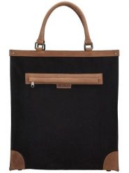 Beagles Torba w kolorze czarnym na zakupy - 38 x 41 x 13 cm rozmiar: onesize. Czarne shopper bag Beagles, bez wzorów, z materiału, bez dodatków. Za 100.99 zł.