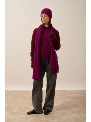Just Cashmere Kaszmirowy szal "Lea" w kolorze fioletowym - 180 x 30 cm rozmiar: onesize. Czerwone szaliki damskie Just Cashmere, bez wzorów, z kaszmiru. Za 391.99 zł.
