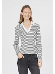 SisterS point Koszulka w kolorze biało-czarnym rozmiar: M. Białe bluzki damskie Sisters Point, m, bez wzorów, bez kołnierzyka, bez ramiączek. Za 52.99 zł.