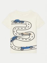 NAME IT T-Shirt Borris 13238894 Biały Regular Fit. Białe t-shirty i koszulki chłopięce Name it, bez wzorów, z bawełny, bez kołnierzyka, bez ramiączek. Za 29.99 zł.
