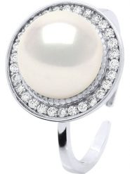 Pearline Srebrny pierścionek z perłami i cyrkoniami rozmiar: onesize. Białe pierścionki damskie Pearline, z cyrkonią, srebrne. Za 304.99 zł.