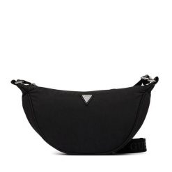 Torebka Guess. Czarne listonoszki damskie Guess, z aplikacjami, bez dodatków. Za 174.99 zł.