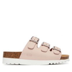 Klapki Scholl. Czerwone klapki damskie Scholl, bez wzorów, bez obcasa, bez zapięcia. Za 339.99 zł.