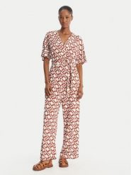 Max Mara Beachwear Kombinezon Egrege 2616641029 Miedziany Regular Fit. Brązowe sukienki damskie Max Mara Beachwear, bez wzorów, z wiskozy, bez ramiączek. Za 1,479.00 zł.