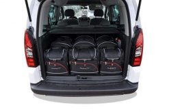 Torby Do Bagażnika Citroen Berlingo 2008-2018 6Szt Kjust. Czarne torby podróżne KJUST, bez wzorów, z kauczuku. Za 1,722.00 zł.