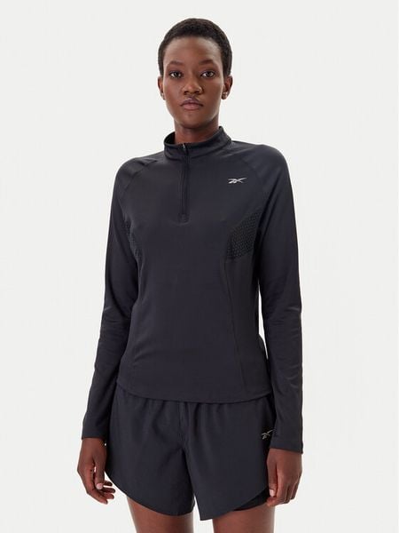 Reebok Koszulka techniczna Running 100075413 Czarny Regular Fit. Czarne koszulki damskie Reebok, m, bez wzorów, z syntetyku, bez kołnierzyka, bez ramiączek. Za 119.99 zł.