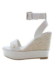 U.S. Polo Assn. Sandały w kolorze białym na koturnie rozmiar: 39. Białe sandały damskie U.S. Polo Assn., bez wzorów, z otwartym noskiem, bez obcasa, na koturnie, bez zapięcia. Za 217.99 zł.