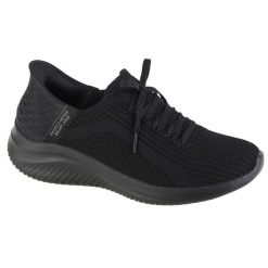 Buty sportowe Sneakersy damskie, Skechers Slip-Ins Ultra Flex 3.0 - Brilliant. Czarne obuwie sportowe casual damskie Skechers, bez zapięcia. Za 339.99 zł.