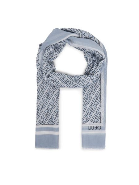 Liu Jo Szal 2A6039 T2745 Niebieski. Niebieskie szaliki damskie Liu Jo, bez wzorów, z poliesteru. Za 169.99 zł.