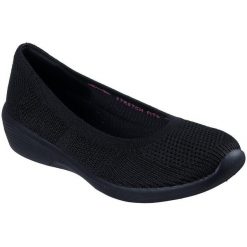 Mieszkania Skechers Arya - Fancy You, Kobiety. Czarne obuwie sportowe damskie Skechers, bez zapięcia, na fitness i siłownię. Za 490.00 zł.