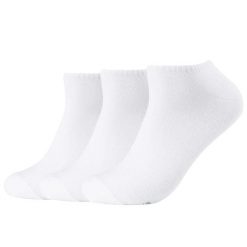 Skarpetki sportowe dla dorosłych 3PPK Men Sneaker Socks. Białe skarpetki damskie Skechers, bez wzorów, z bawełny. Za 34.99 zł.