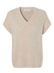 TATUUM Sweter "Nota" w kolorze beżowym rozmiar: M. Brązowe swetry klasyczne damskie TATUUM, m, ze splotem, bez kołnierzyka. Za 121.95 zł.