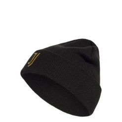 Czapka JUVENTUS WOOLIE. Czarne czapki damskie Adidas, na zimę, bez wzorów, z dzianiny. Za 119.00 zł.