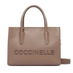 Torebka Coccinelle. Brązowe kuferki damskie Coccinelle, bez wzorów, bez dodatków. Za 1,399.00 zł.