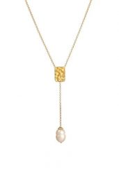 Elli PREMIUM Damski naszyjnik Y-Necklace Barokowy Organic Ponadczasowy w 925 Sterling Silver Naszyjniki 1 ct. Szare naszyjniki damskie Elli PREMIUM, z perłą, srebrne. Za 178.99 zł.