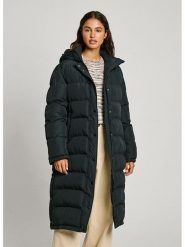 Pepe Jeans Płaszcz zimowy w kolorze czarnym rozmiar: M. Czarne płaszcze damskie Pepe Jeans, na zimę, m, bez wzorów, z jeansu, bez kaptura. Za 572.37 zł.