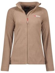 Geographical Norway Kurtka polarowa "Tug" w kolorze szarobrązowym rozmiar: XXL. Brązowe kurtki damskie Geographical Norway, xxl, z polaru, bez kołnierzyka. Za 70.24 zł.
