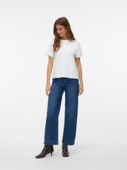 Vero Moda Dżinsy - Comfort fit - w kolorze granatowym rozmiar: W32/L32. Niebieskie jeansy damskie Vero Moda, z podwyższonym stanem. Za 139.20 zł.